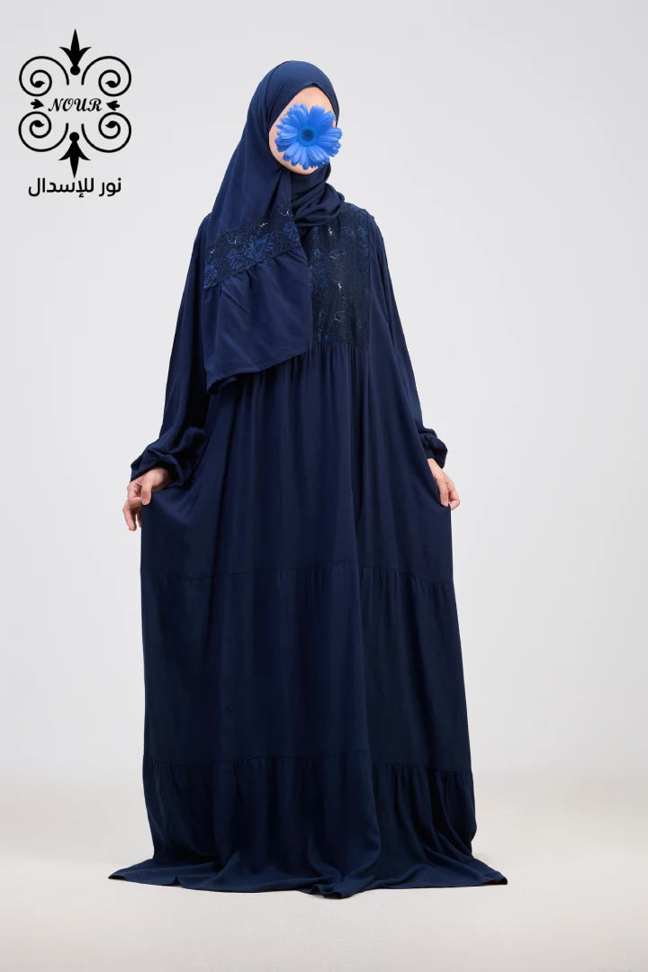 فيسكوز (دانتيل) كحلي